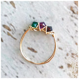 Swarovski crystal wire rings - ROWAN + RAE designs