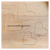 Wire heart hoops - ROWAN + RAE designs