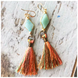 Amazonite mini tassels - ROWAN + RAE designs