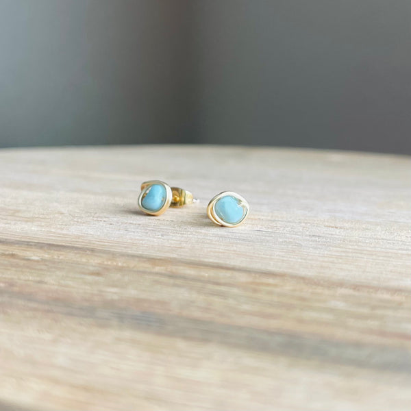Amazonite studs